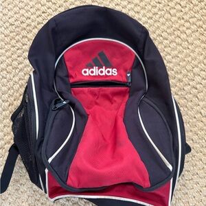 Adidas Black and Red Soccer Backpack